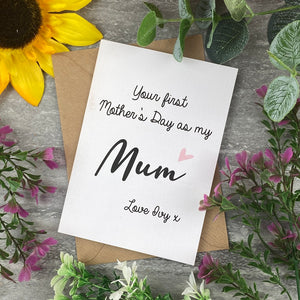 First Mother's Day Personalised Card