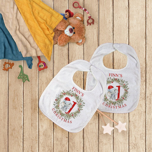 Elephant Christmas Bib and Vest-The Persnickety Co