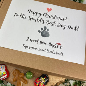 Happy Christmas Worlds Best Dog Mum/Dad Sweet Box