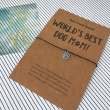 Load image into Gallery viewer, World&#39;s Best Dog Mum Wish Bracelet-5-The Persnickety Co
