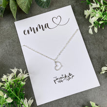 Load image into Gallery viewer, Dainty Heart Necklace - Personalized Name
