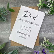 Load image into Gallery viewer, Dog Dad Bone Card-The Persnickety Co
