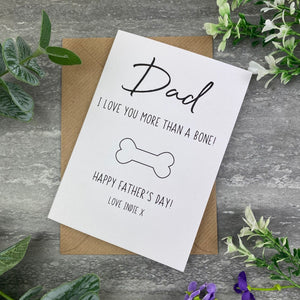Dog Dad Bone Card-The Persnickety Co