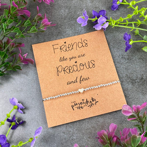 Friends Like You Are Precious And Few Beaded Bracelet-8-The Persnickety Co