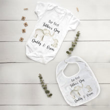 Load image into Gallery viewer, Elephant First Father&#39;s Day Bib and Vest-The Persnickety Co
