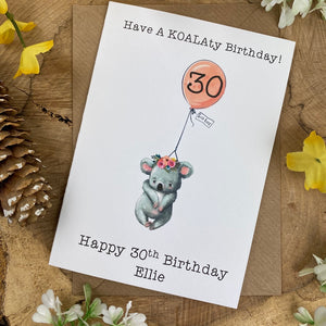 KOALAty Birthday - Personalised Card-8-The Persnickety Co