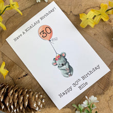 Load image into Gallery viewer, KOALAty Birthday - Personalised Card-3-The Persnickety Co
