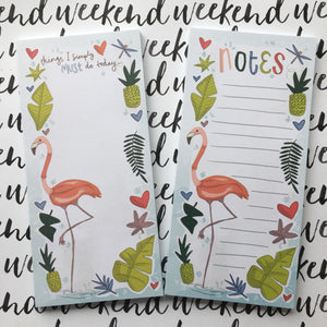 Flamingo List Pad-The Persnickety Co