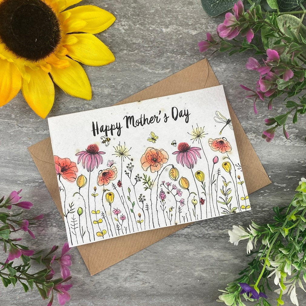 Happy Mothers Day Plantable Seed Card-The Persnickety Co