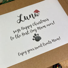 Load image into Gallery viewer, Personalised Christmas Dog Mum/Dad - Sweet Box
