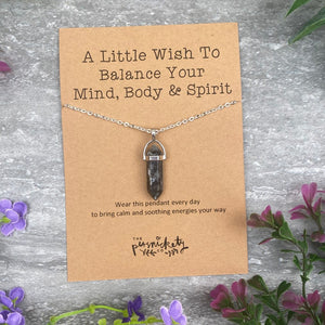Crystal Necklace - A Little Wish For Balance-The Persnickety Co