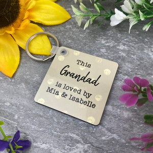 This Grandad Is Loved By Photo Keyring
