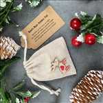 Load image into Gallery viewer, Nordic Heart Reindeer Food Bag, Reindeer, Christmas, Christmas Eve Gift, Rudolph Food

