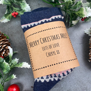 Merry Christmas Penguin and Snowflake Socks-The Persnickety Co