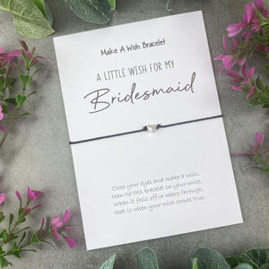 A Little Wish For My Bridesmaid Wish Bracelet-The Persnickety Co