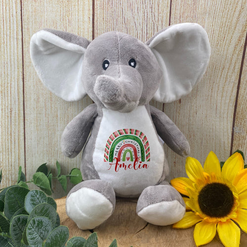 Personalised Christmas Teddy - Elephant-The Persnickety Co