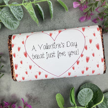 Load image into Gallery viewer, Valentine&#39;s Day Hearts Chocolate Bar
