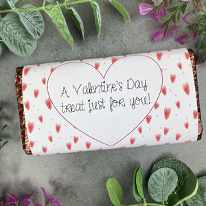 Valentine's Day Hearts Chocolate Bar