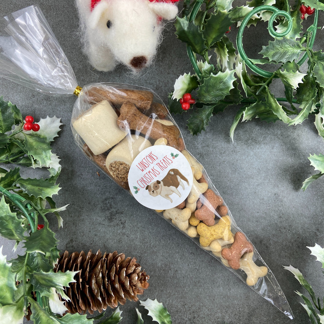 Personalised Christmas Dog Treats-The Persnickety Co