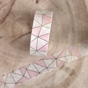 Pink Geometric Washi Tape-6-The Persnickety Co