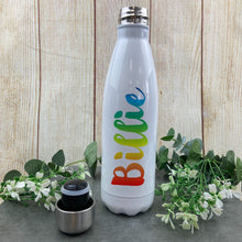 Load image into Gallery viewer, Rainbow Name Water Bottle
