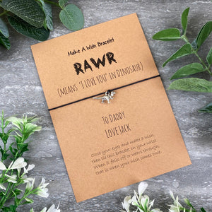RAWR- Dinosaur Wish Bracelet