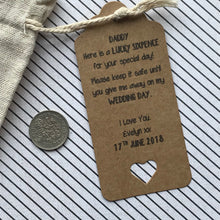 Load image into Gallery viewer, Lucky Sixpence Gift Bag For Dad-6-The Persnickety Co
