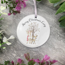 Load image into Gallery viewer, Merry Christmas - Personalised Cute Deer Hanging Decoration
