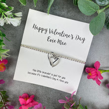 Load image into Gallery viewer, Personalised Valentine&#39;s Day I Love You Beaded Bracelet
