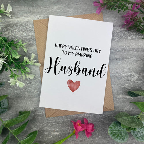 Valentines Card- Amazing Husband-The Persnickety Co