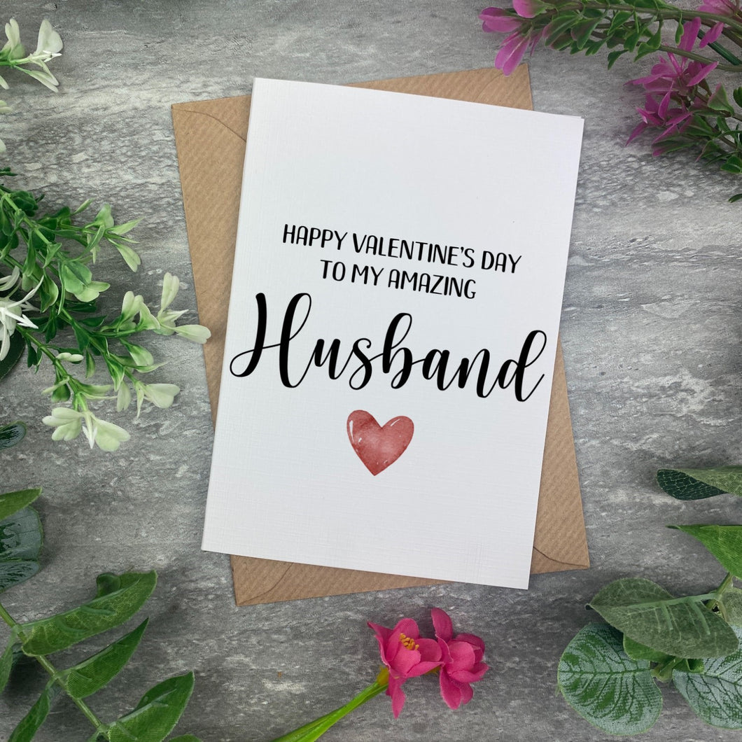 Valentines Card- Amazing Husband-The Persnickety Co