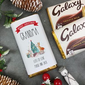 Merry Christmas Grandma - Personalised Chocolate Bar