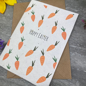Easter Carrot Plantable Seeded Card