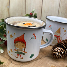 Load image into Gallery viewer, Elf Girl Personalised Enamel Mug-3-The Persnickety Co
