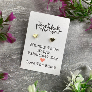 Mummy To Be Happy Valentine's Day Earrings-4-The Persnickety Co