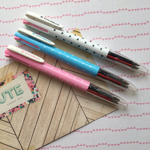 Polka Dot 4 Colour Ballpoint Pen-The Persnickety Co