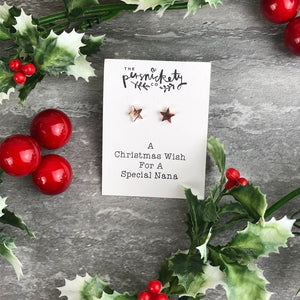 A Christmas Wish For A Special Nana - Star Earrings-7-The Persnickety Co
