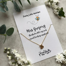 Load image into Gallery viewer, Thanks For BEE-ing Such A Great Teacher / Teaching Assistant Bee Necklace-7-The Persnickety Co
