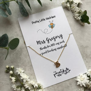 Thanks For BEE-ing Such A Great Teacher / Teaching Assistant Bee Necklace-7-The Persnickety Co