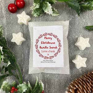 Pack of 8 Handmade Soy Wax Melts - Merry Christmas Auntie-The Persnickety Co