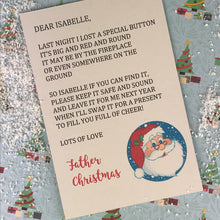 Load image into Gallery viewer, Personalised Santa&#39;s Lost Button-7-The Persnickety Co
