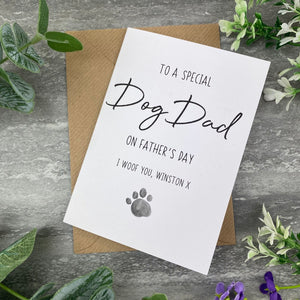 Special Dog Dad On Father's Day Card