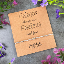 Load image into Gallery viewer, Friends Like You Are Precious And Few Beaded Bracelet-9-The Persnickety Co
