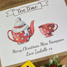 Load image into Gallery viewer, Teacher Christmas Tea &amp; Biscuit Box
