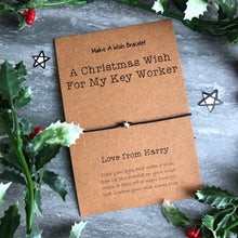 Load image into Gallery viewer, A Christmas Wish For My Key Worker - Wish Bracelet-7-The Persnickety Co
