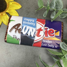 Load image into Gallery viewer, Auntie Happy Birthday Chocolate Bar
