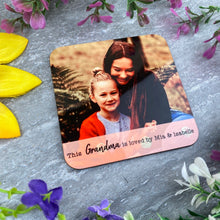 Load image into Gallery viewer, This Grandma Is Loved By Personalised Coaster

