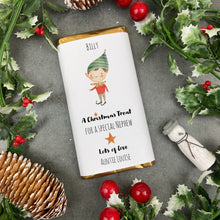 Load image into Gallery viewer, Nephew Christmas Gift - Personalised Chocolate Bar
