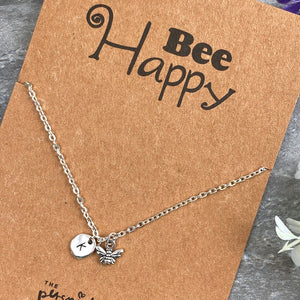 Bee Happy Necklace-4-The Persnickety Co