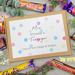 Officially A Teenager Personalised Chocolate Box-5-The Persnickety Co